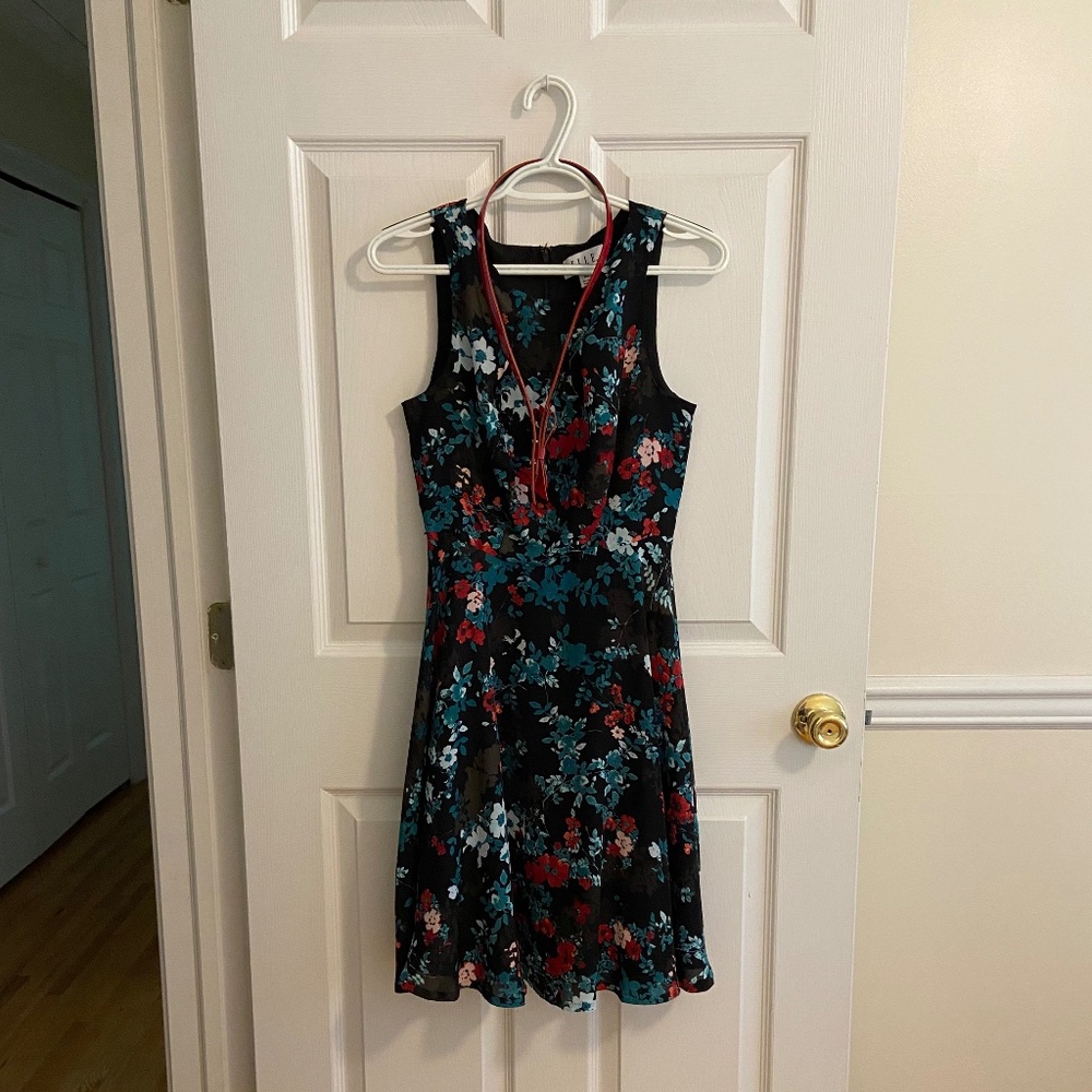 ELLE flower-patterned dress XS